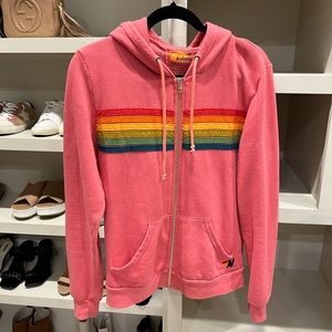 Aviator Nation 5 stripe zip Medium